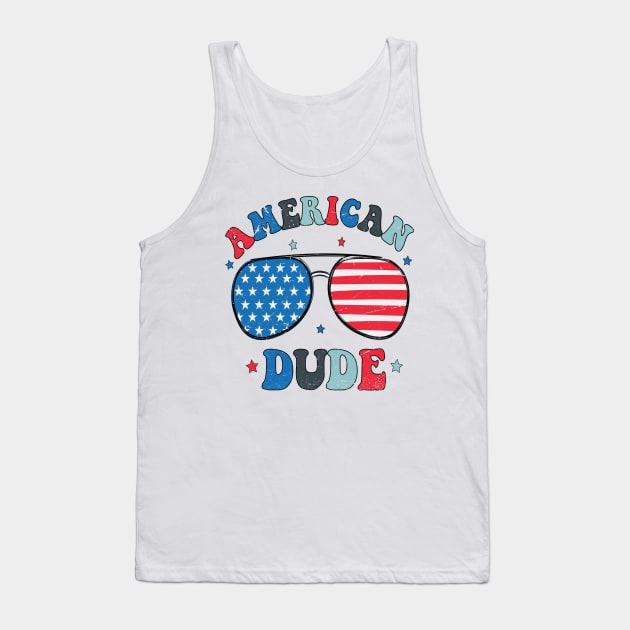 American Dude Kids Shirt - Freedom Toddler Tee - Boys 4th Of July Kids Shirt Tank Top by SouQ-Art